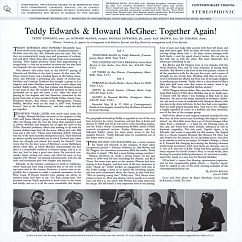 Виниловая пластинка Teddy Edwards, Howard McGhee – Together Again! - Analogue, Acoustic Sounds - LP