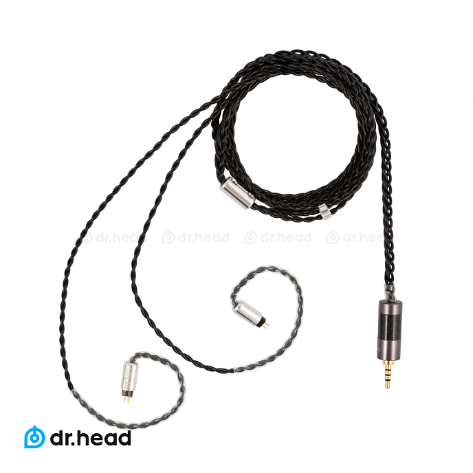 Кабель Labkable Silver Black 2pin - AK balance 2.5mm - рис.0