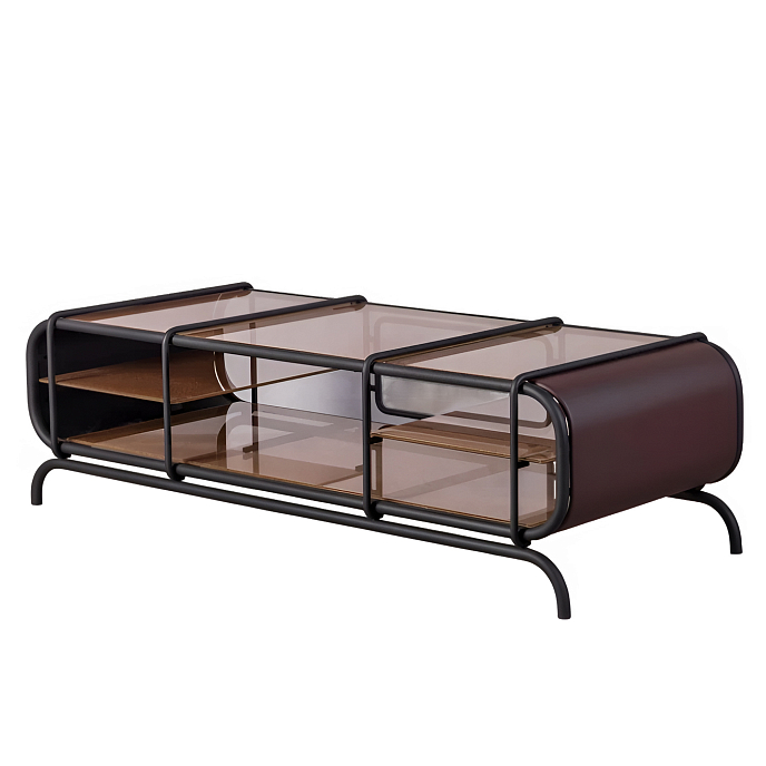 Стойка для Hi-Fi F2F Кинотека Matte Black Bronze Dark Brown - рис.0