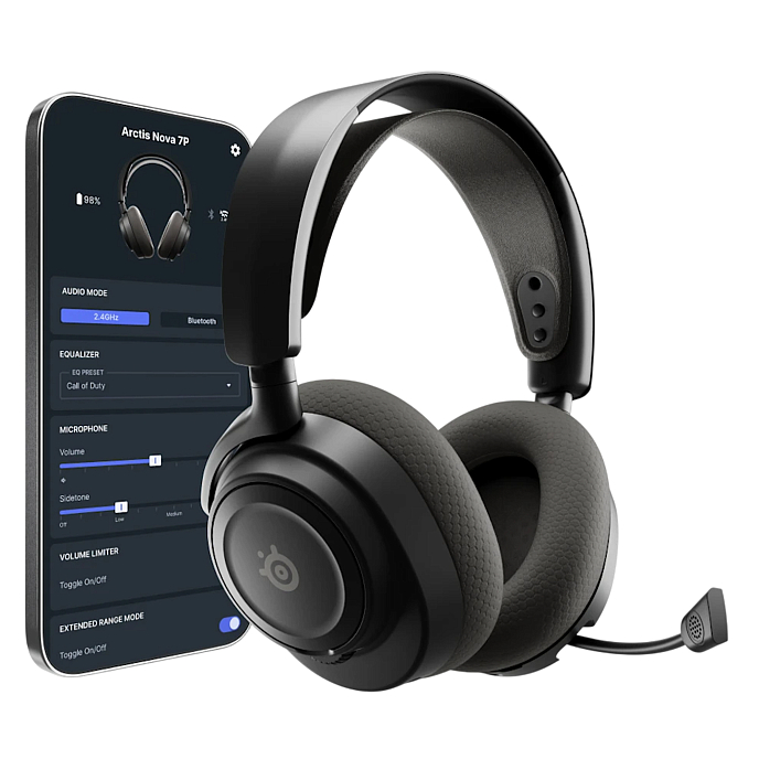 Игровая гарнитура SteelSeries Arctis Nova 7P Wireless Gen 2 Black - рис.3