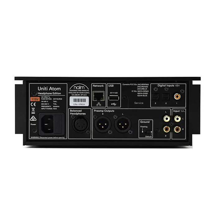 Усилитель-ЦАП для наушников Naim Uniti Atom Headphone Edition Black - рис.1