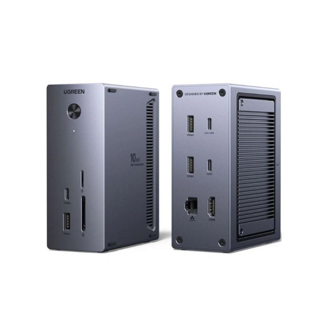 Док-станция Ugreen CM923 10-in-1 Docking Station Grey - рис.1