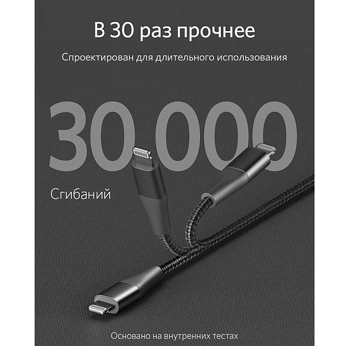 Кабель Anker PowerLine+ II USB-C - Lightning Black 1.8m - рис.5