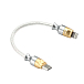 Кабель ddHiFi MFi05 M2 Silver 0.09m - рис.0