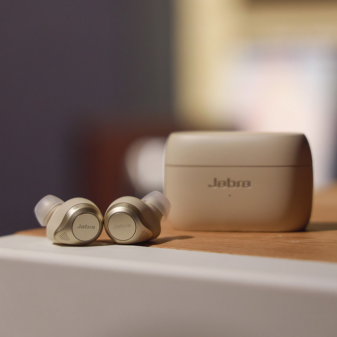 Наушники Jabra Elite 85t Gold Beige - рис.1