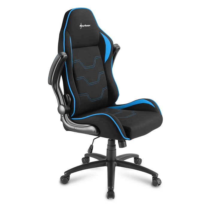 Компьютерное кресло Sharkoon Elbrus 1 Blue Black - рис.3