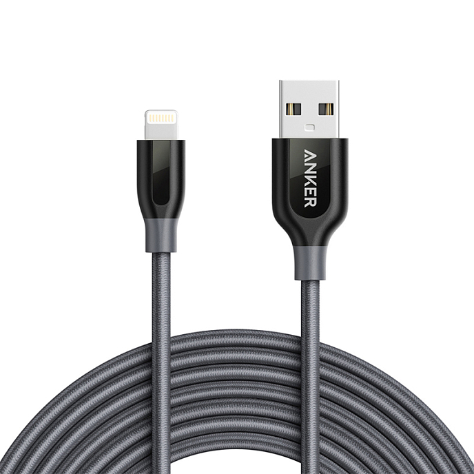 Кабель Anker Powerline+ Lightning 0.3 m Grey - рис.0