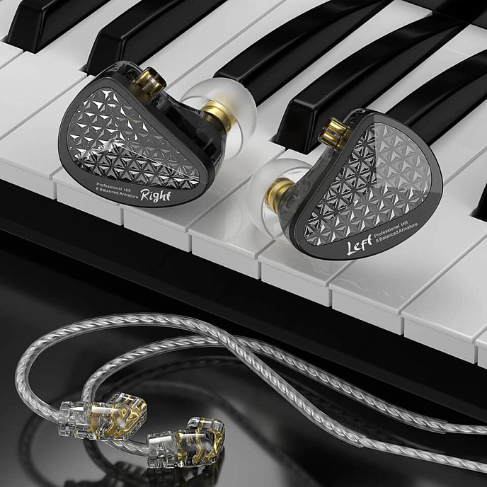 Наушники внутриканальные KZ AS16 PRO Standart Edition without mic Black - рис.6