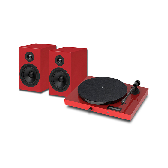 Проигрыватель винила Pro-Ject SET JukeBox E1 Speaker Box 5 Red - рис.0