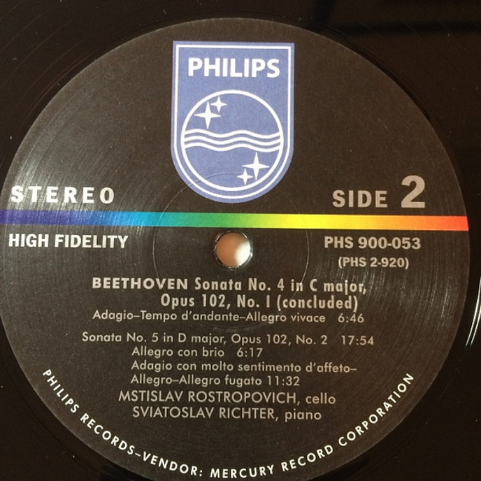 Пластинка Rostropovich, Richter, Beethoven – Sonatas For Piano and Cello - 2LP - рис.5