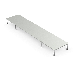 Стол ddHiFi HS650 x 1 + HS250 x 2 + SR100 x 8 Warm Gray/Silver