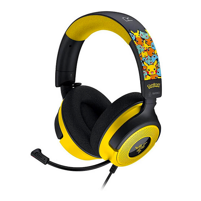 Игровая гарнитура Razer Kraken V4 X Pokemon Kanto Starters Edition Black/Yellow - рис.0