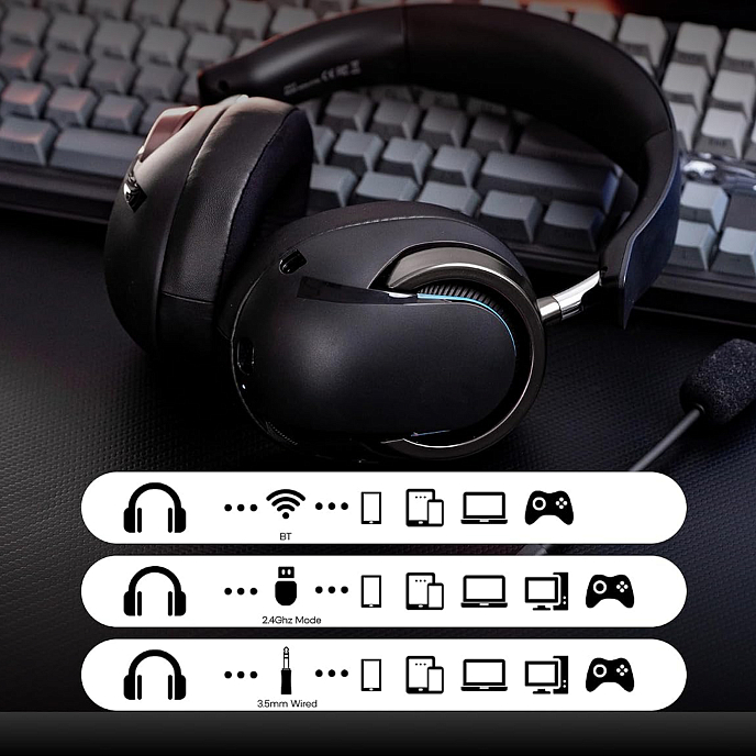 Игровая гарнитура AULA A700 Black Grey - рис.7