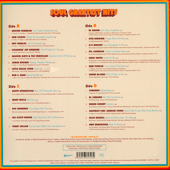 Пластинка Various Artists - Soul Greatest Hits LP - рис.1