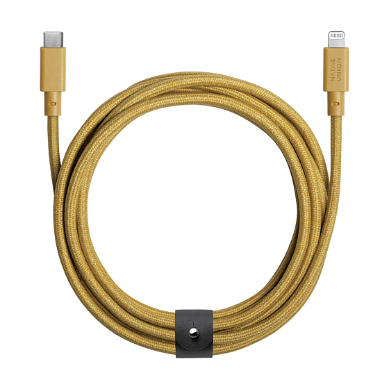 Кабель Native Union Belt Cable USB-C - Lightning Kraft 1.5m - рис.0