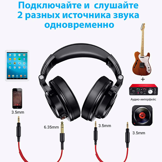 Наушники полноразмерные OneOdio A71M Black - рис.7