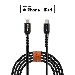 Кабель Lyambda LCLm10 USB Type-C/Lightning Black