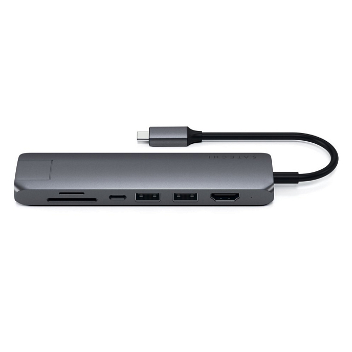 USB HUB Satechi Type-C Slim Multiport with Ethernet Adapter Space Gray - рис.3