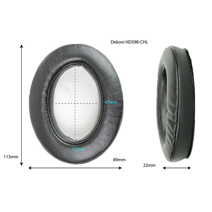 Амбушюры Dekoni Audio Choice Leather for Sennheiser HD598 - рис.1
