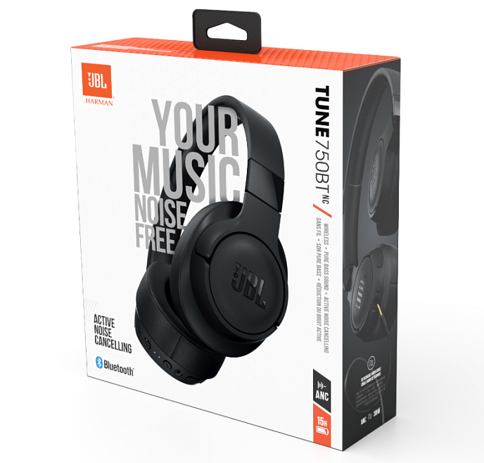Беспроводные наушники JBL TUNE 750BTNC Black - рис.8