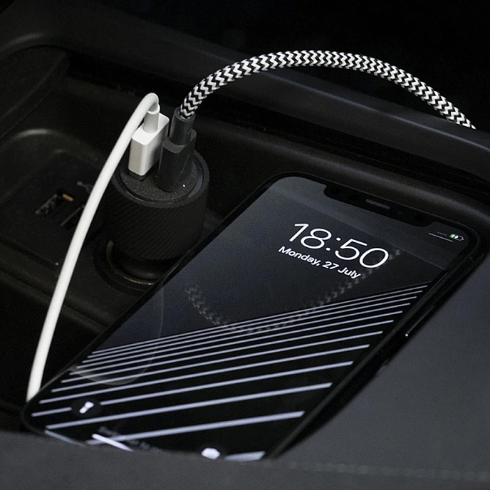 Автомобильное зарядное устройство Native Union Car Charger PD Black - рис.5