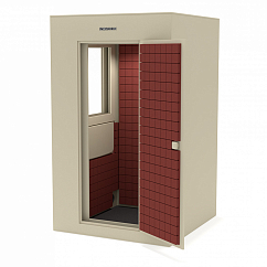 Акустическая кабина IzoRoom Comfort with window White Blue