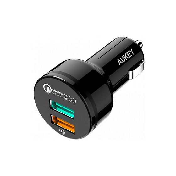 Автомобильное зарядное устройство Aukey Quick Charge 3.0 2 port (CC-T7) - рис.0
