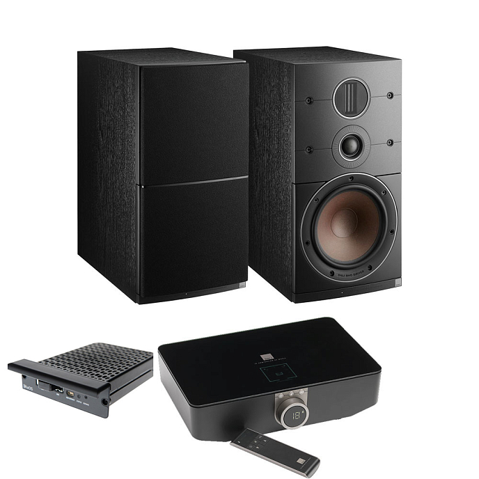 Полочная акустика Dali Callisto 2 C + Sound Hub + BluOs Black - рис.0