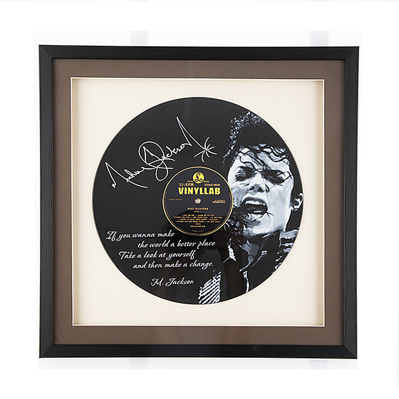 Часы VinylLab Портрет на виниле Michael Jackson - рис.0