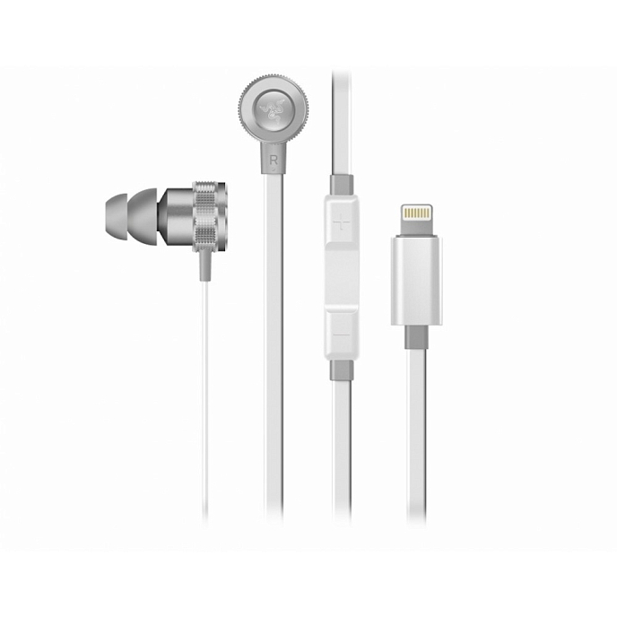 Игровая гарнитура Razer Hammerhead for iOS Mercury Edition - рис.0