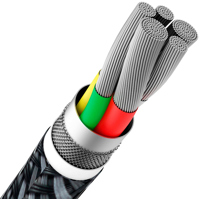 Кабель Lyambda LCLm10 USB Type-C/Lightning Black - рис.4