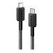 Кабель Anker 322 USB-C to USB-C Cable Braided black 0.9m - рис.0