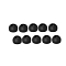 Final Audio Earpiece type E for TWS All Size Black (10шт)