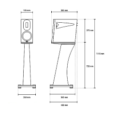 Стойки под акустику Borresen Monitor 0 Stand Black