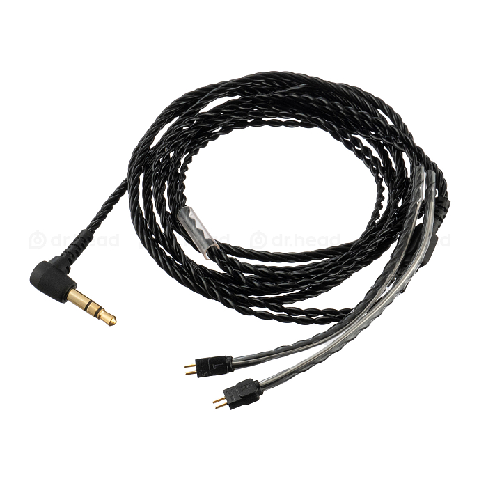 Кабель Aurian cable 2-pin - 3.5 mm Black 1.2m - рис.0