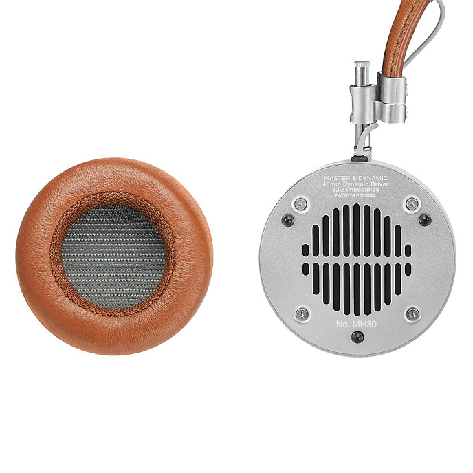Наушники Master&Dynamic MH30 silver/brown leather - рис.3