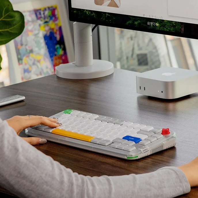 Клавиатура NuPhy Kick75 Silver Nano Switch White - рис.7