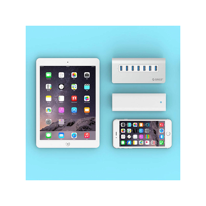 USB HUB Orico M3H7 Silver - рис.4