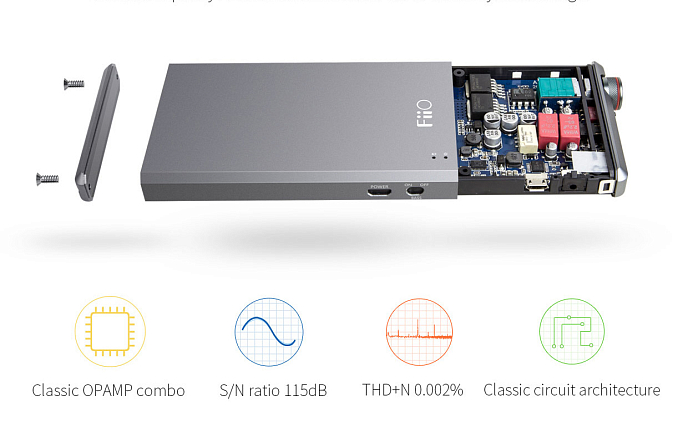 Усилитель для наушников FiiO A5 Titanium - рис.4