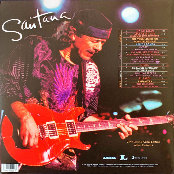 Виниловая пластинка Santana - Supernatural (Blue) LP - рис.1