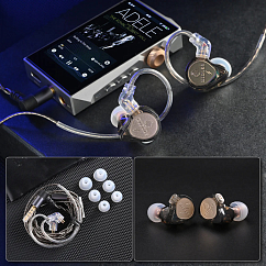Наушники внутриканальные Hidizs ST2 Pro 3.5mm Black Transparent (with mic)