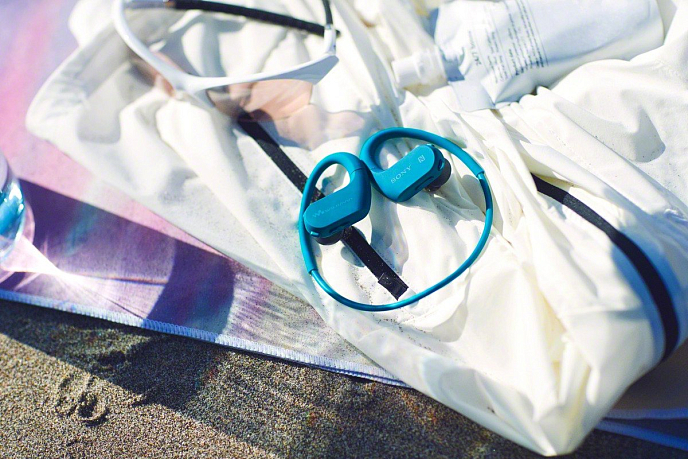 Наушники-плеер Sony NW-WS623 4gb blue - рис.7