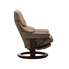 Кресло для прослушивания Stressless Reno M Classic Power Leg Back + Battery Pack Dinamica Beige Brown