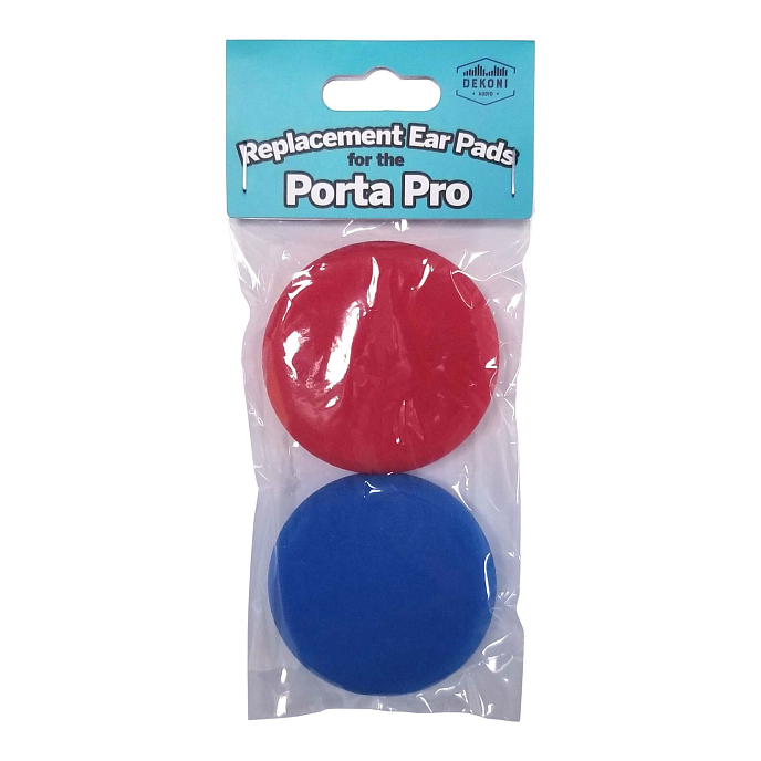 Амбушюры Dekoni Audio Earpads for Koss Porta Pro Red Blue - рис.0