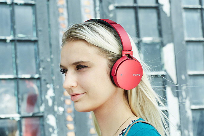 Беспроводные наушники Sony MDR-XB650BT Red - рис.1