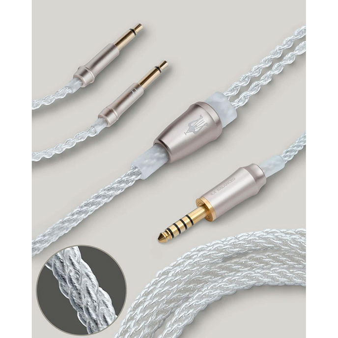 Кабель Meze Audio 99 Series Cable Silver Plated 4.4mm - рис.2