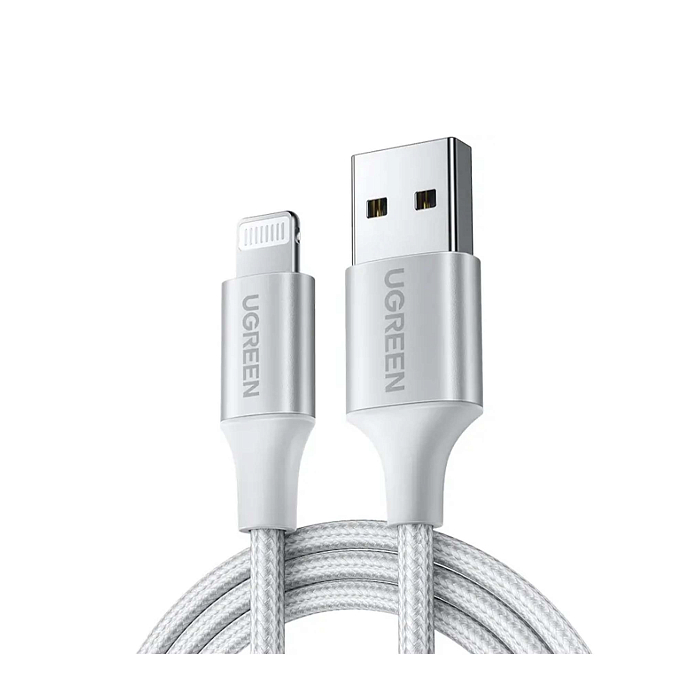 Кабель UGREEN US199 Lightning - USB-A 1m Silver - рис.0