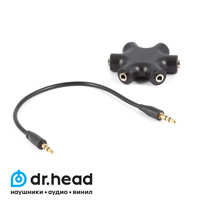 Разветвитель для наушников AXES SPT-6Gex Black - рис.1