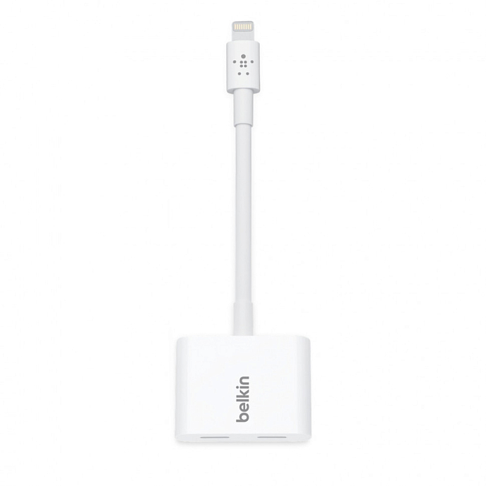 Адаптер Belkin Lightning Audio + Charge RockStar iPhone7/7Plus White - рис.3