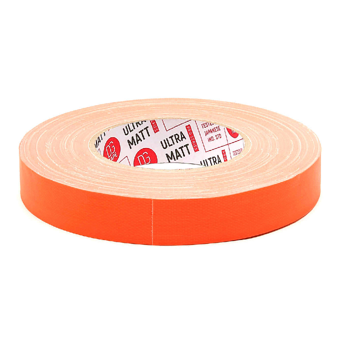 Клейкая лента DGTAPE ultraMATT Orange Fluorescent 25mm 50m - рис.1